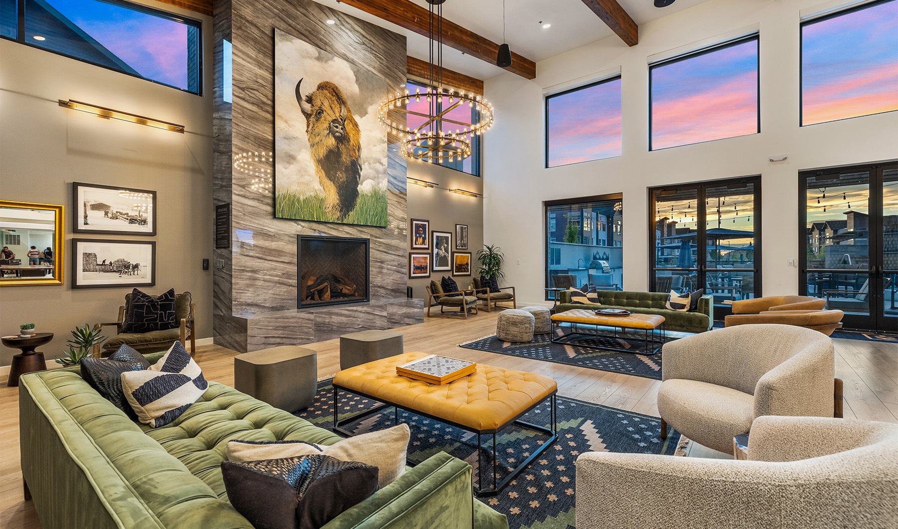 The Timbers at Harris Ranch resident lobby